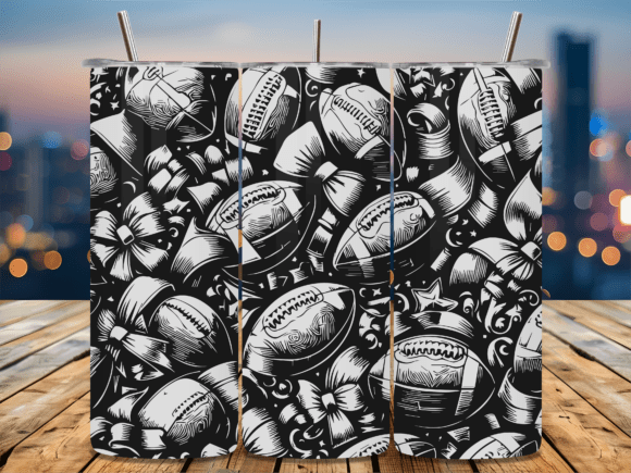 American Football Balls Graphics for Local Crafts Branding