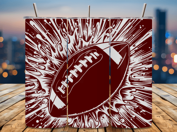 American Football Splash Graphics for Crafts