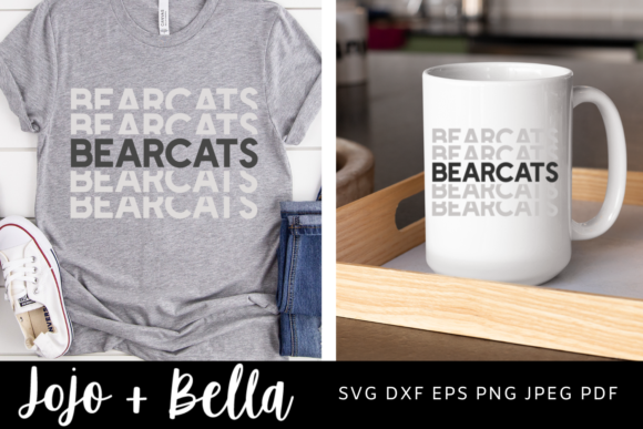 Bearcats Svg Graphics for Crafts & Marketing Projects