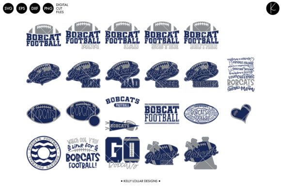 Bobcats Football Bundle: Graphics & Crafts for Spirit Wear and School Projects