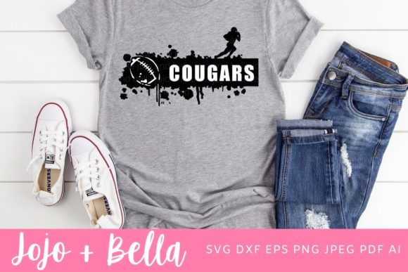 Cougars SVG, Football SVG, Splatter SVG: Bold Graphics for Local Business Branding