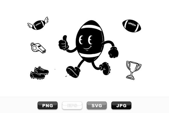 Cute Football Character SVG Pack for Crafts & Graphics