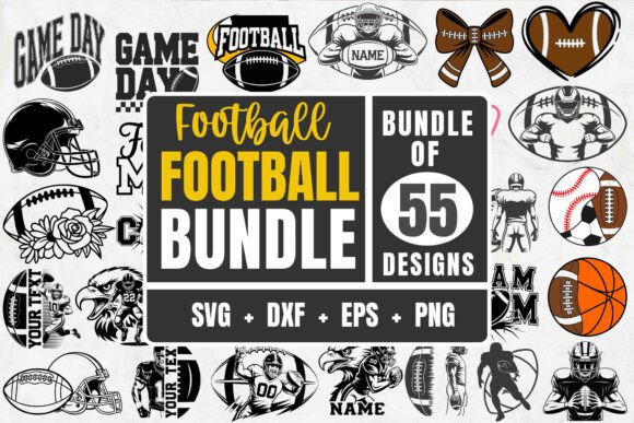 Football Bundle Graphics: Custom SVG for Crafts