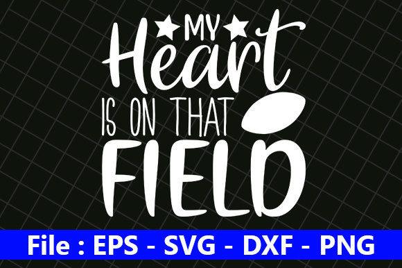 Football Design Graphics for Heartfelt Crafts