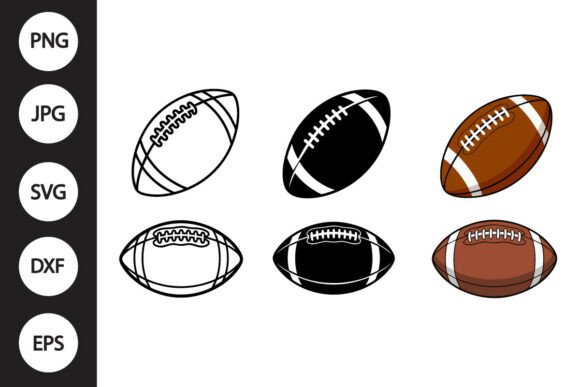 Football SVG & Clipart Graphics for Crafts