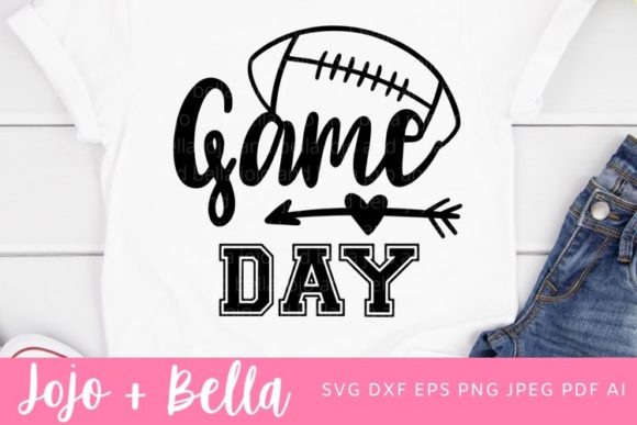 Football SVG Game Day Graphics for Crafts & Digital Products