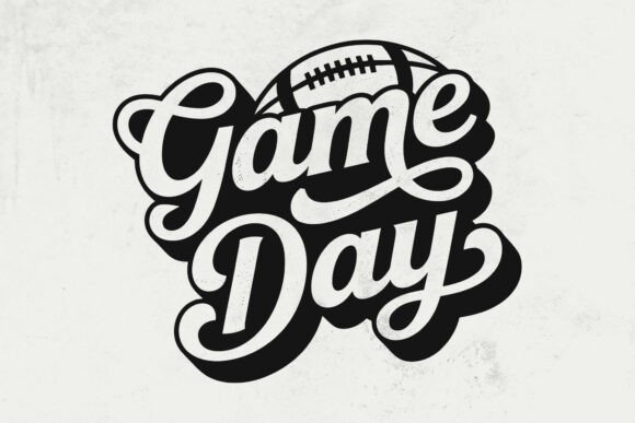 Game Day Football SVG: Retro Graphics for Crafts
