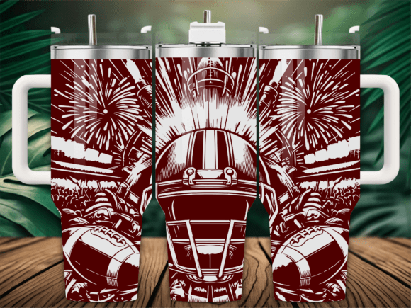 Rustic Football Helmet Graphics for Crafts
