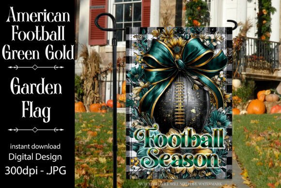 Sublimation Football Garden Flag G4: Graphics for Crafts