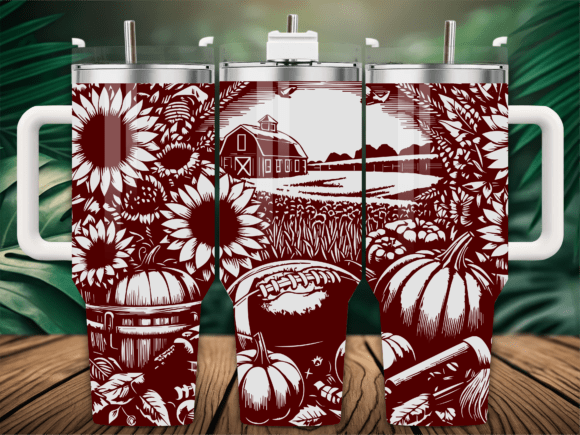 Sunflower Autumn Football Graphics for Crafts