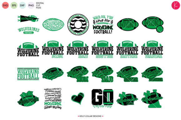 Wolverines Football Bundle: Graphics for Crafts & Digital Sellers
